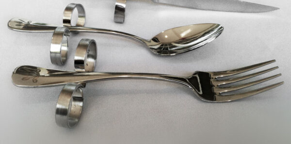 Adaptive Fork, Spoon, & Steak Knife Set - Dining With Dignity
